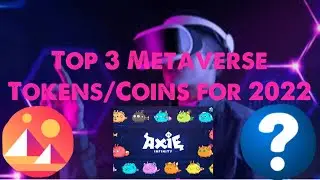 Top 3 MetaVerse Crypto Tokens/Coins for 2022