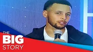 Stephen Curry back in Manila