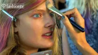 Hair & Makeup - Peter Som Backstage - New York Fashion Week Spring 2012 NYFW | FashionTV - FTV