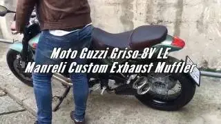 Moto Guzzi Griso 1200 8V LE Handmade Custom Exhaust Muffler by Manreli