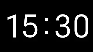 15 Minute and 30 Second Timer | Countdown Timer with Big Numbers | No Music