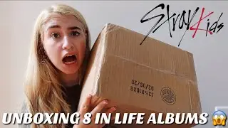 UNBOXING STRAY KIDS IN LIFE/ IN生 NORMAL EDITON x8 COPIES!! & trying out a new kpop store!