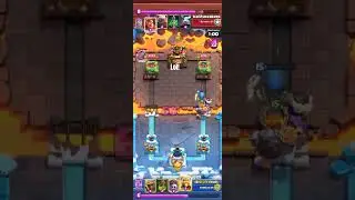 Here, the golem deck is having a bad time. #clashroyale #gaming #supercell