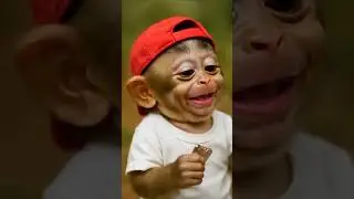 This baby monkey&rsquo;s charm is off the charts! 🐵✨#babyanimal​ #cute​ #funny​ #eating​