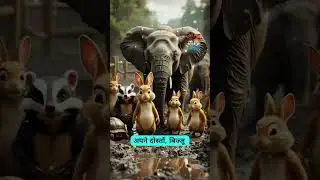Small Rabbit, Big Courage &ndash; Rescued an Elephant! #shorts