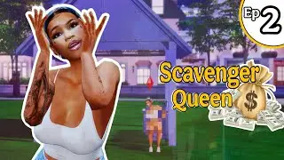 Nova Got A Roof & a Crush? || Sims 4 Scavenger Queen To Riches Ep 2