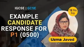 Example Candidate Responses 0500 IGCSE Paper I
