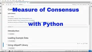 Python - Measure of Consensus