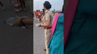 police wali Mein great 👍 #police #mahila police 🚨#harharmahadev #haridwaar