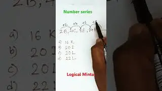 Number series. Alphabet series.Reasoning #maths #shortsvideo #shorts #mathstricks #ntpc #psc