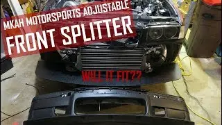 Подойдёт ли он? Установите регулируемый передний сплиттер на мой BMW E36 [передний сплиттер MKAH Motorsports]!