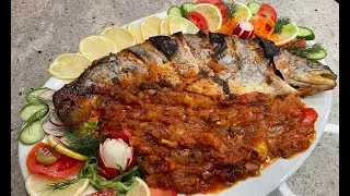 👩&zwj;🍳Baked Whole Trout with Onion Recipe!