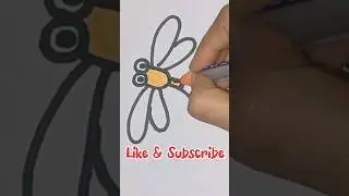 Easy Insect Drawings for Kids | Quick and Simple Art Ideas #shorts #ytshorts #trending #viralshort