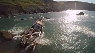 Coast Guard survey grounded vessel American Challenger