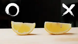 Tips on how to cut a lemon that looks beautiful and is easy to squeeze | Cooking Tips for Beginners