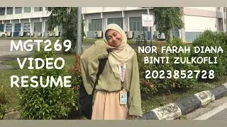 INDIVIDUAL ASSIGNMENT - VIDEO RESUME MGT269
