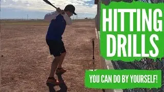 3 Baseball Hitting Drills For Youth Players (DO BY YOURSELF!)