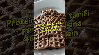 PROTEİNLİ WAFFLE TARİFİ - 40 gr PROTEİN #fityemek #proteinliyemek #diyet&ouml;ğ&uuml;n&uuml;