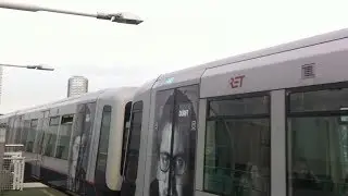 RET Metro Type B (5332+5320 met Rotterdam Durft reclame) aankomst Spijkenisse Centrum