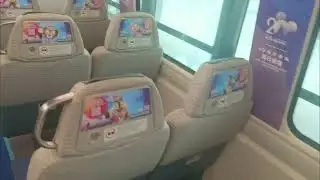 【港鐵機場快綫迪士尼20周年主題列車】港鐵機場快綫 ADtranz CAF-train E111/K411 駛入及駛離機場站1號月台往博覽館