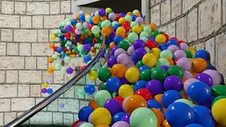 Balls on Spiral Stair - 25000 Ball