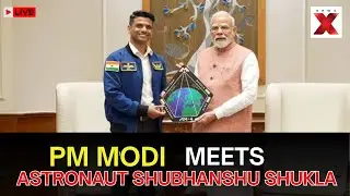 LIVE: PM Narendra Modi meets Astronaut Shubhanshu Shukla and his family members in Delhi | India