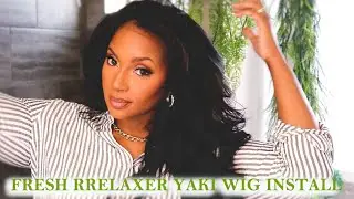 It's GIVING Fresh Relaxer Hair! 🔥 Yaki 360 LACE WIG Natural Texture Mimics Natural Hair