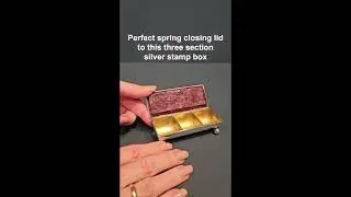Victorian Silver Triple Stamp Box #englishantiques #antiquebox #antiquesilver #stamps