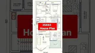 35' x 65' house plan