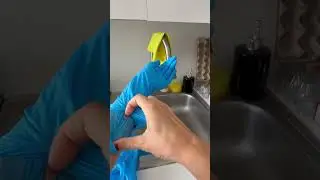 Long Blue Taking OFF #asmr #asmrtriggers #gloves #cleaning #asmrvideos #glovessounds #glovesasmr