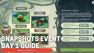 Snaphots Event Day 1 Guide - Genshin Impact 3.0