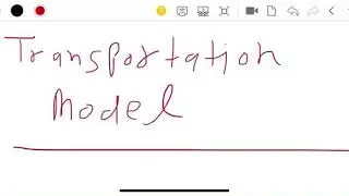 Transportaion model introduction