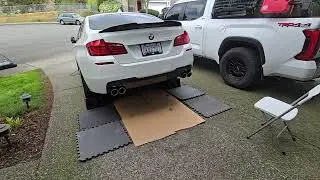 2012 BMW F10 550i Xdrive Msport Turner Exhaust Muffler Delete Sound Clip