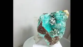 SELENITE CRYSTAL DRUSY CHRYSOCOLLA PERU MINERAL SPECIMEN COLLECTORS