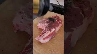 Bisteca com Black Rub #churrasco #carne #fyp