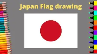How to draw Japan flag | National Flag of Japan | JAPAN
