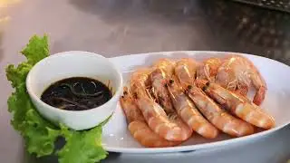 The 5-Minute Fancy Restaurant Secret: Salted Water Shrimp! 🍤  #food