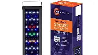 Coralife seascape smart led light 30-36 on my 90 gallon aquarium easy simple install 
