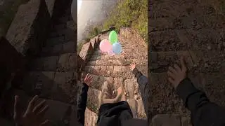 😧Ye Balloons kha ja rahe hai #shortvideo #parkour #stunt #trending #youtubeshorts #ytshorts #youtube