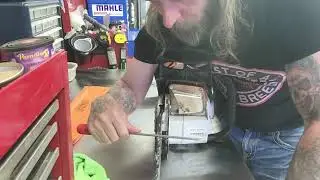 little bit of saw maintenance.