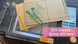 DIY Acrylic Drink Stirrers with FLUX beamo | Easy Party Decor Idea