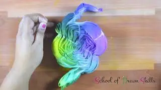 DIY Tie & Die Scarf Making For Beginners #schoolofdreamskills  | #FabricPeFevicryl | Tulsi Chaitanya