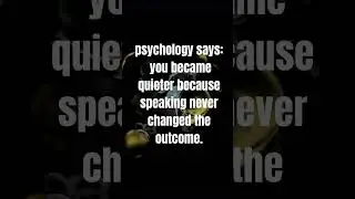Silence Was Learned🖤 #darkpsychology #psychologysays #usa #mindhacks #quote #canada #psychologyfacts