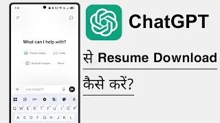 How to Download Resume from ChatGPT