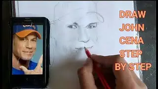🔥John cena easy pencil drawing🔥 ||for beginners||