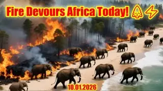 Hell in South Africa Massive Wildfire at Pearly Beach Seen from Orbit! 🌪️💥