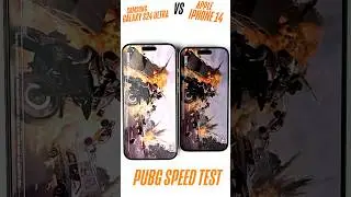 Samsung Galaxy S24 Ultra vs iPhone 14 - Speed Test #s24ultra #iphone14 #speedtest #pubgmobile #bgmi
