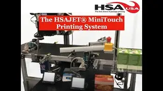 The HSAJET&reg; MiniTouch Printer on a Bump Conveyor System Printing on Food Cartons