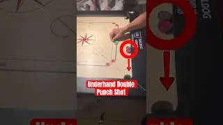 INSANE CARROM SHOTll UNDERHAND DOUBLE PUNCH  SHOTll #carrom #carromkings #carromfinisher