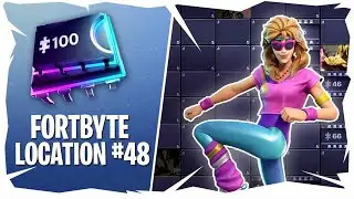 Fortnite Fortbyte #48 Location | Accessible By Using Vox Pickaxe To Smash Gnome Mountain Top Throne
